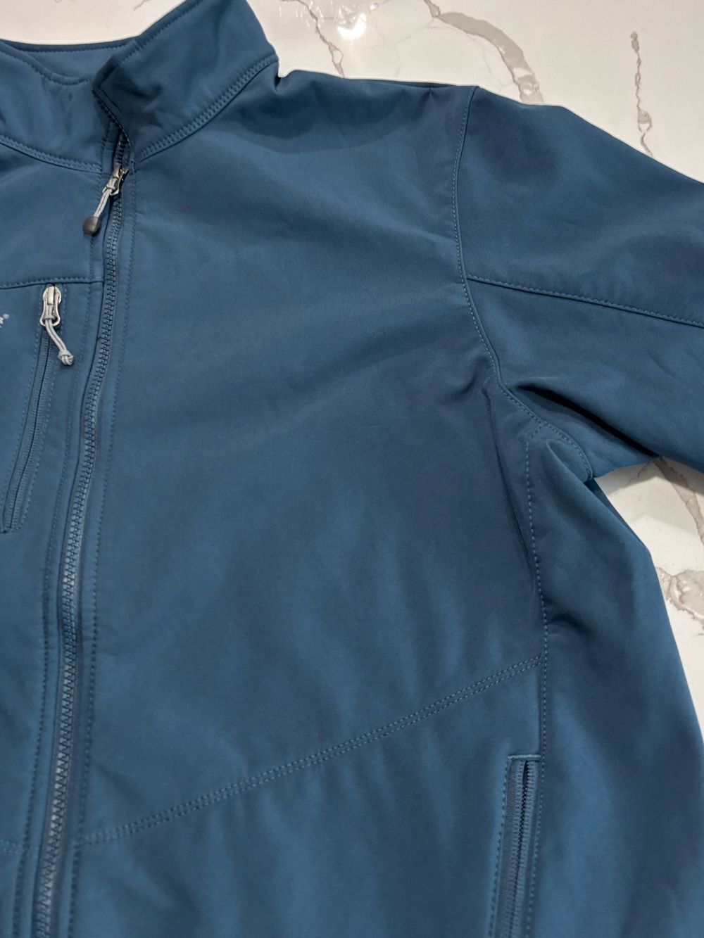 Eddie Bauer Navy Blue Lightweight All Climate 365 Soft-Shell Jacket Men’s XL - Picture 4 of 16